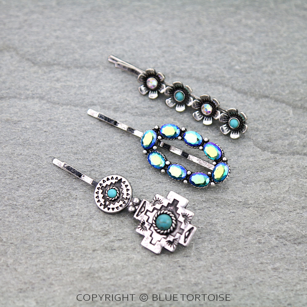 Western Style 3-In-One Hair Pin Set