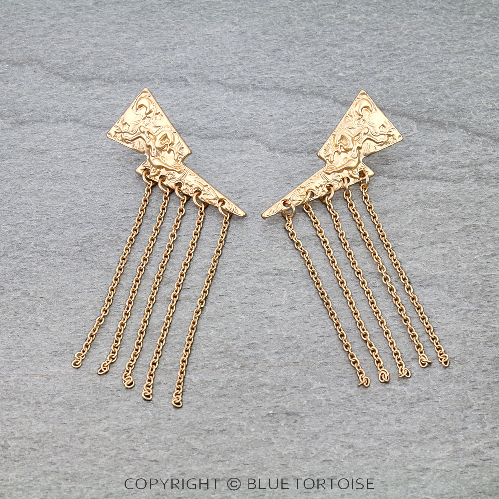 Western Thunder Tassel Stud Earrings
