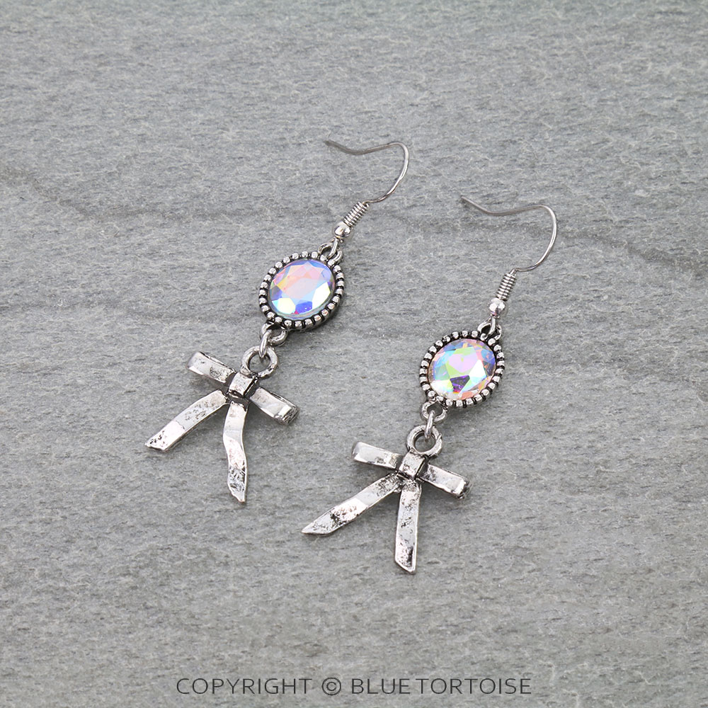 Western Ribbon Dangle Earrings