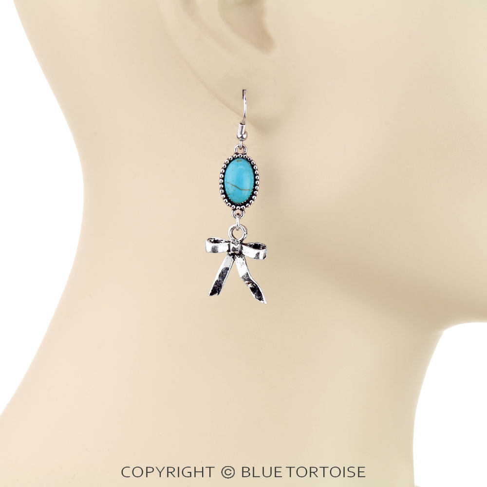 Western Ribbon Dangle Earrings - Image 2