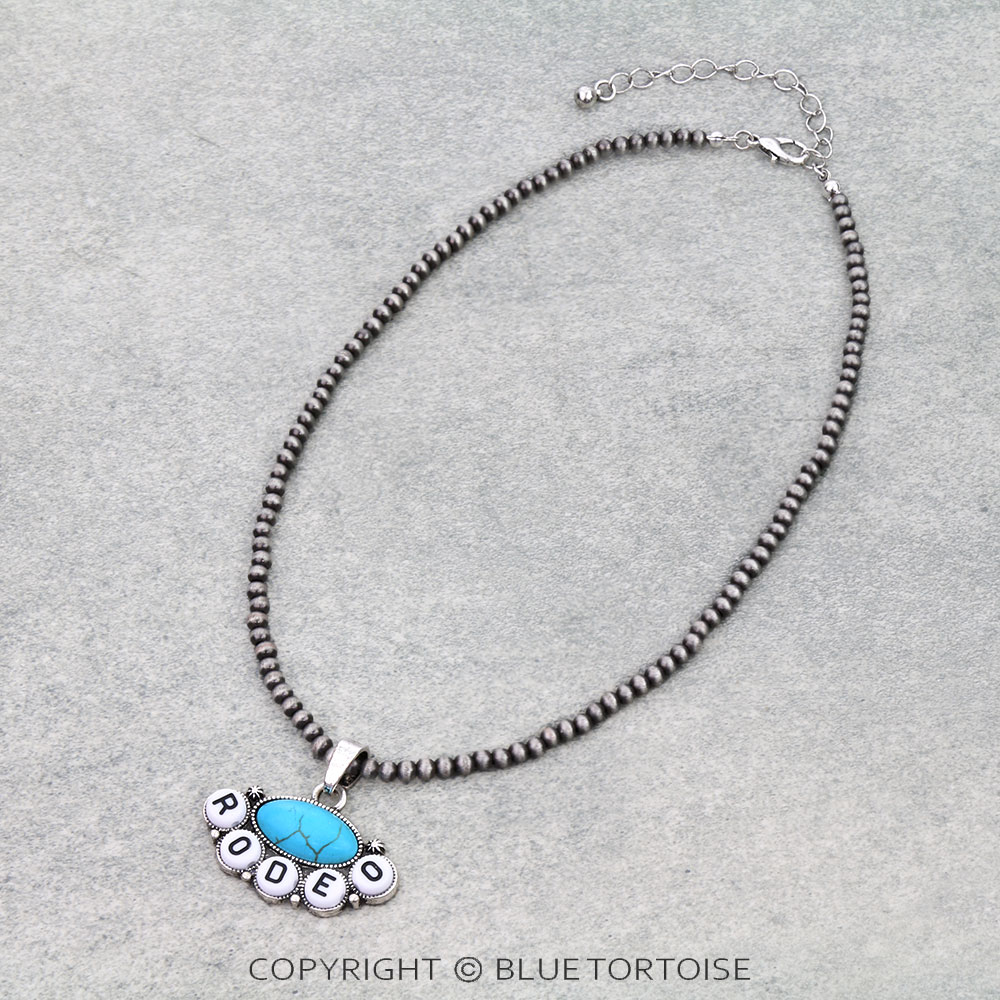 Rodeo Bead Pendant Necklace