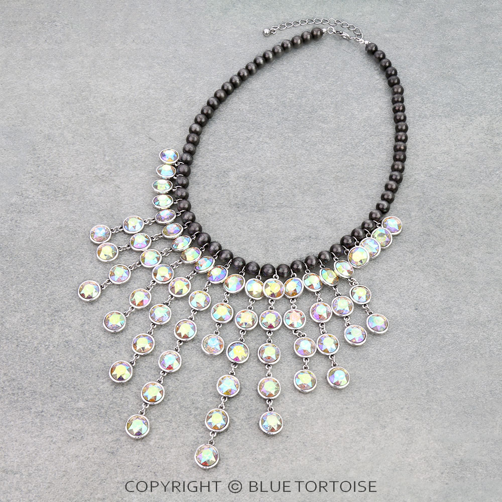 Rhinestone Chandelier Necklace