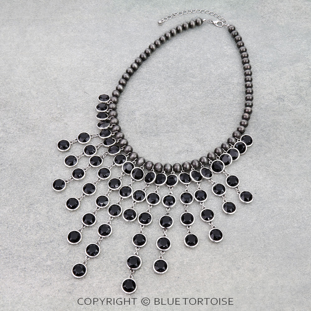 Rhinestone Chandelier Necklace
