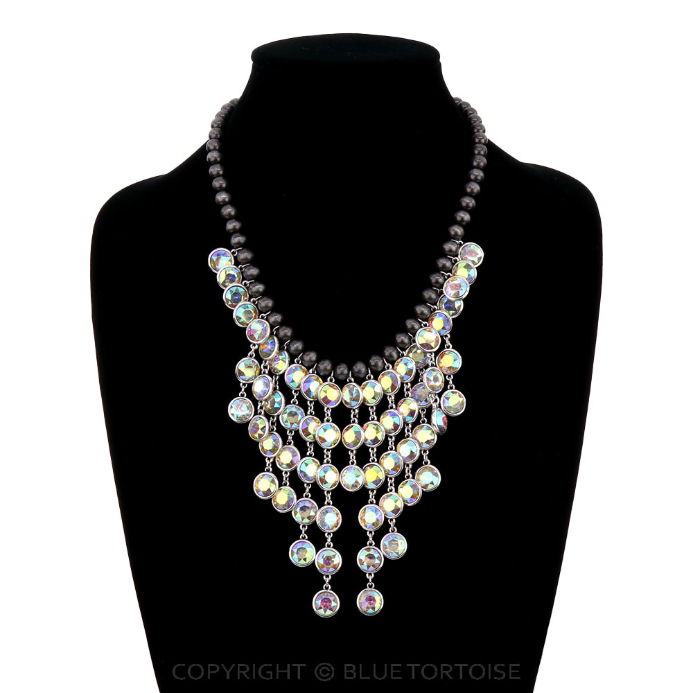 Rhinestone Chandelier Necklace - Image 2