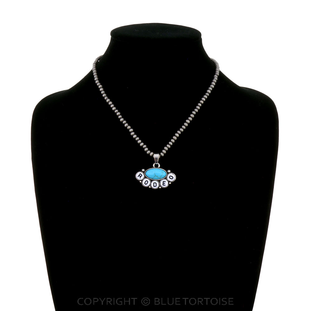 Rodeo Bead Pendant Necklace - Image 2