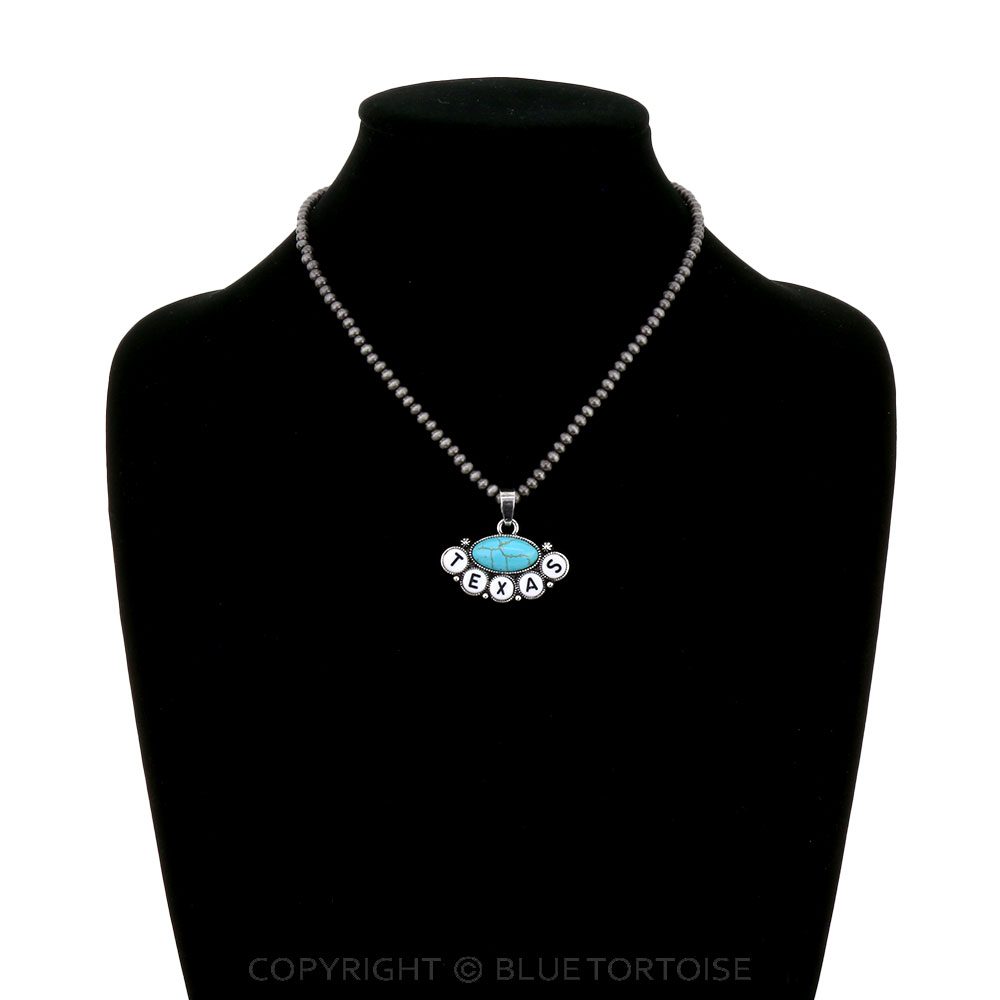 Texas Bead Pendant Necklace - Image 2