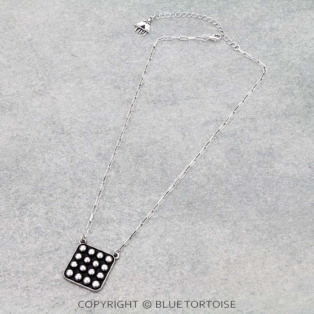 Western Square Bubble Necklace