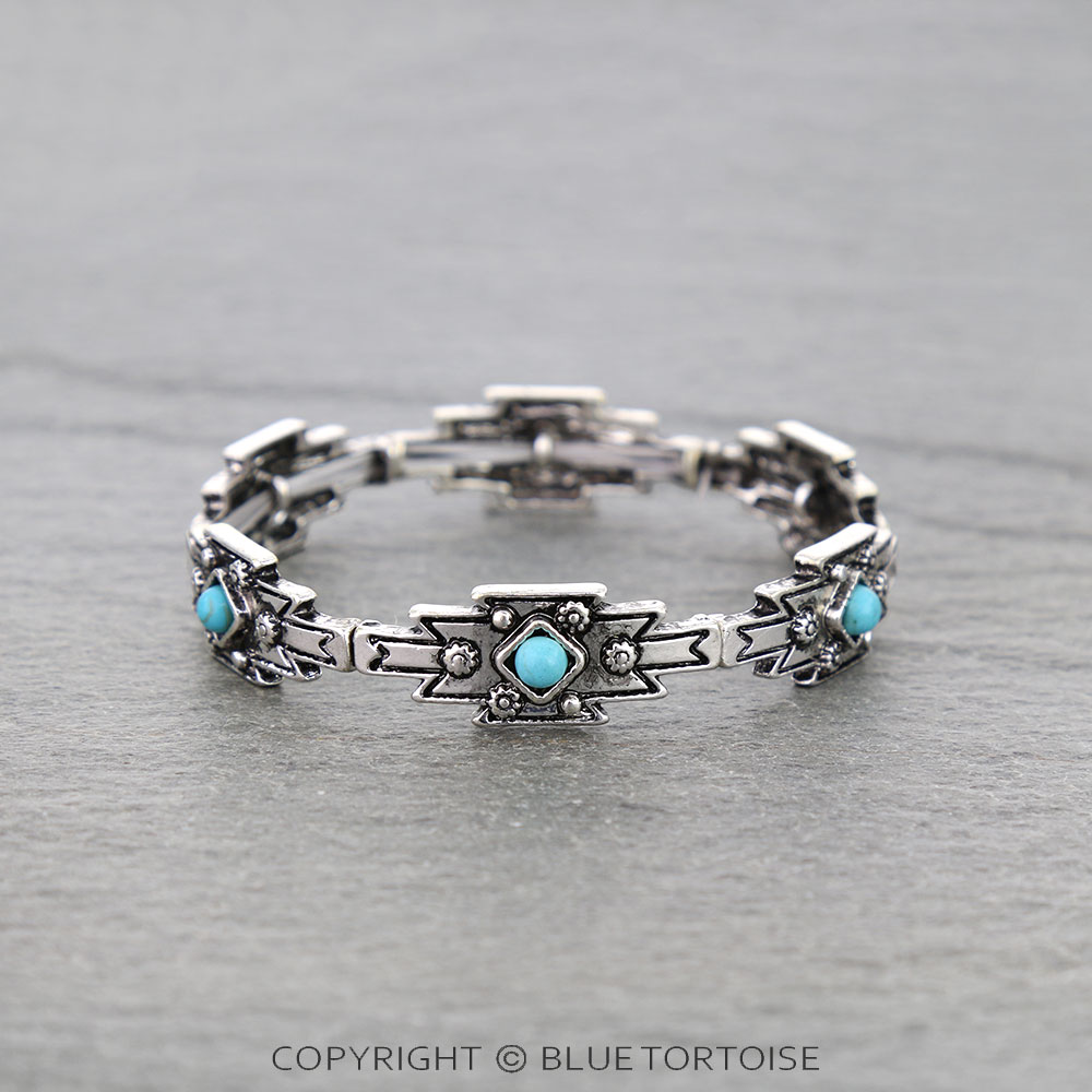 Western Aztec Stretch Bracelet