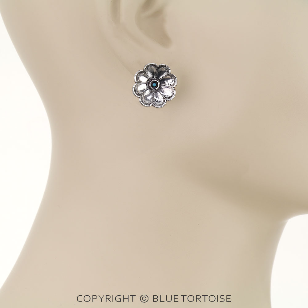 3 Pair Western Flower Earring Set - Image 4