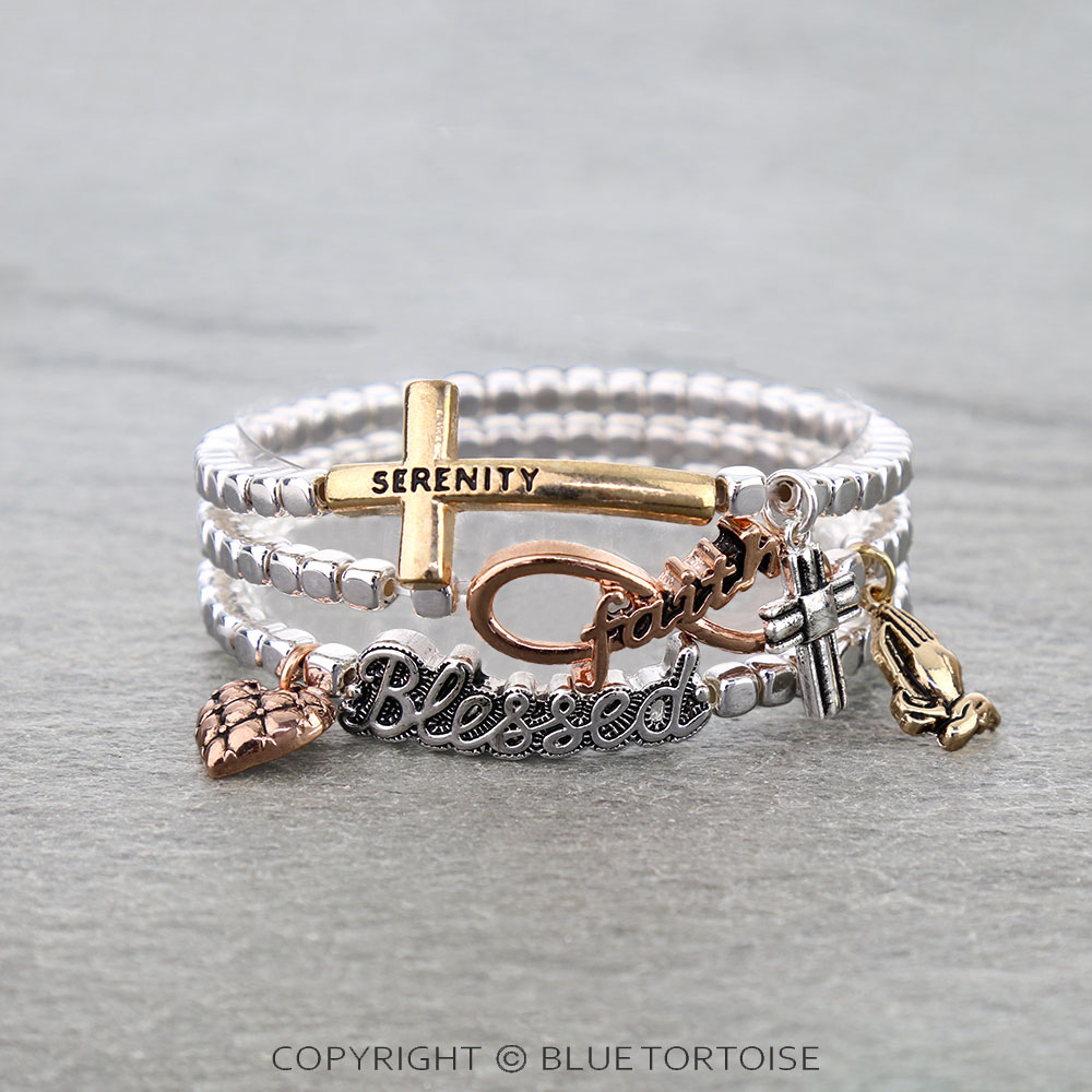 Inspiration Message Stackable Bracelets