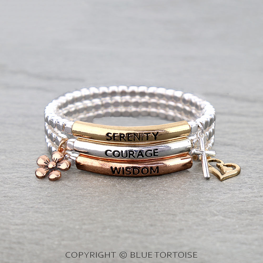 Inspiration Message Stackable Bracelets