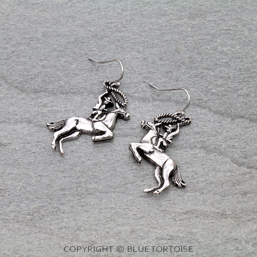 Western Rodeo Dangle Earrings
