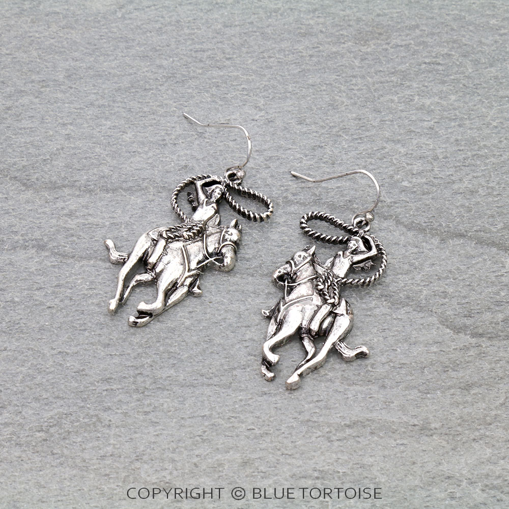 Western Rodeo Dangle Earrings