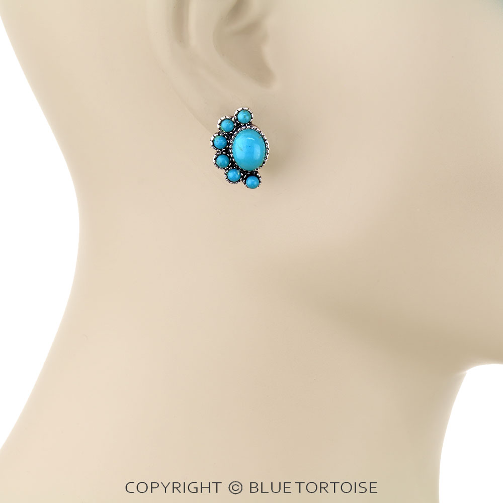 6 Pair Western Design Stud Earring Set - Image 3