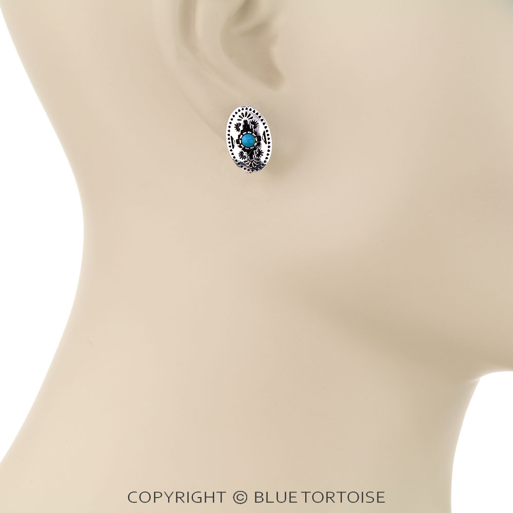 6 Pair Western Design Stud Earring Set - Image 5