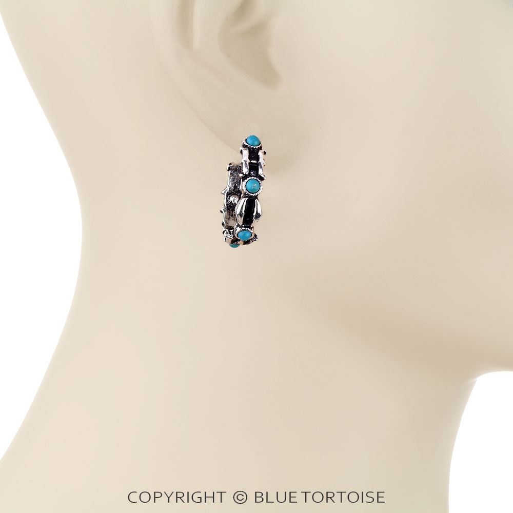 6 Pair Western Design Stud Earring Set - Image 2