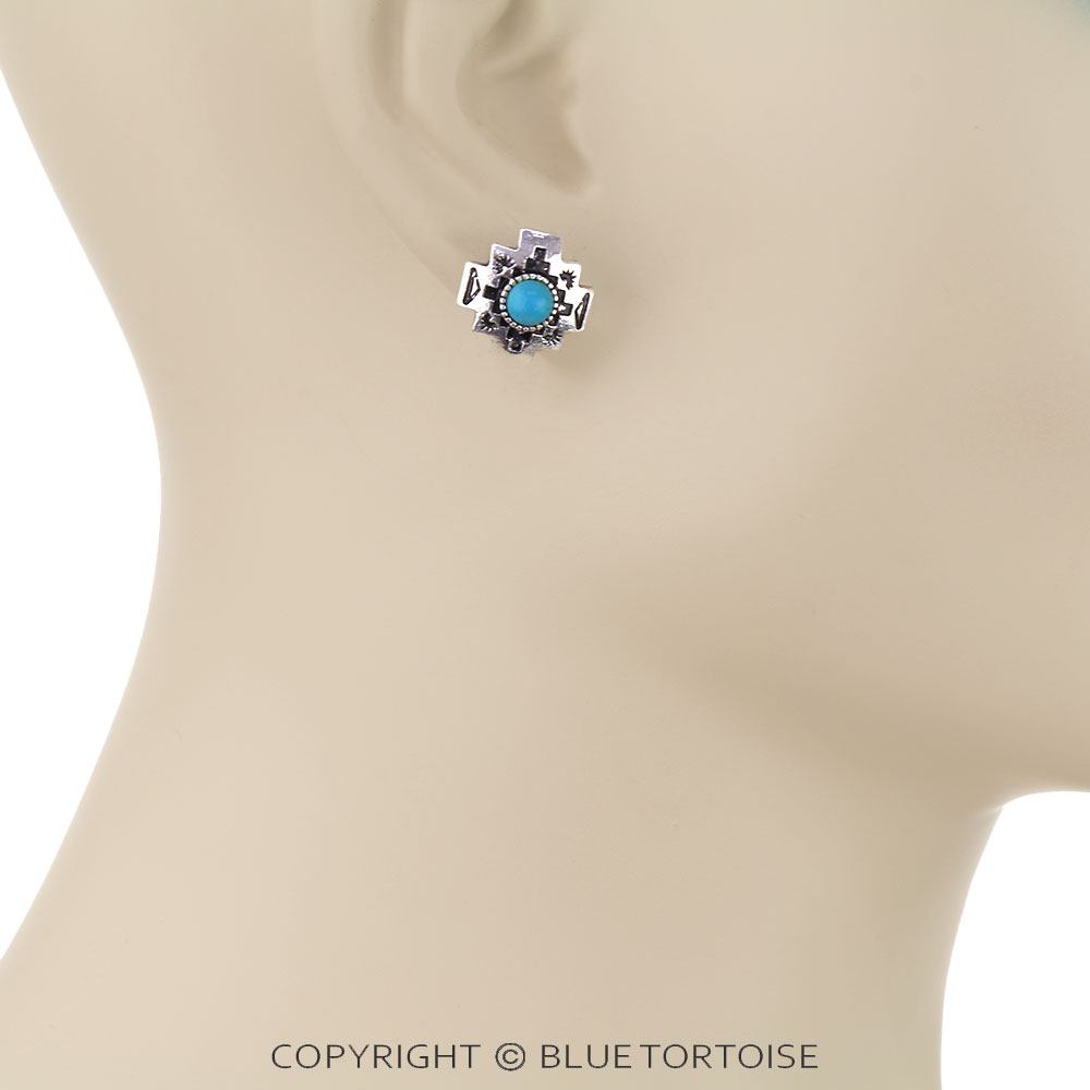 6 Pair Western Design Stud Earring Set - Image 4