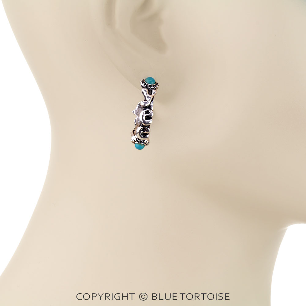6 Pair Western Design Stud Earring Set - Image 2
