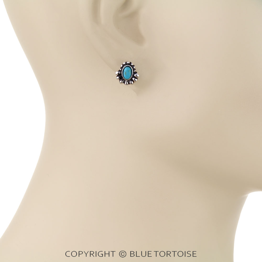 6 Pair Western Design Stud Earring Set - Image 7