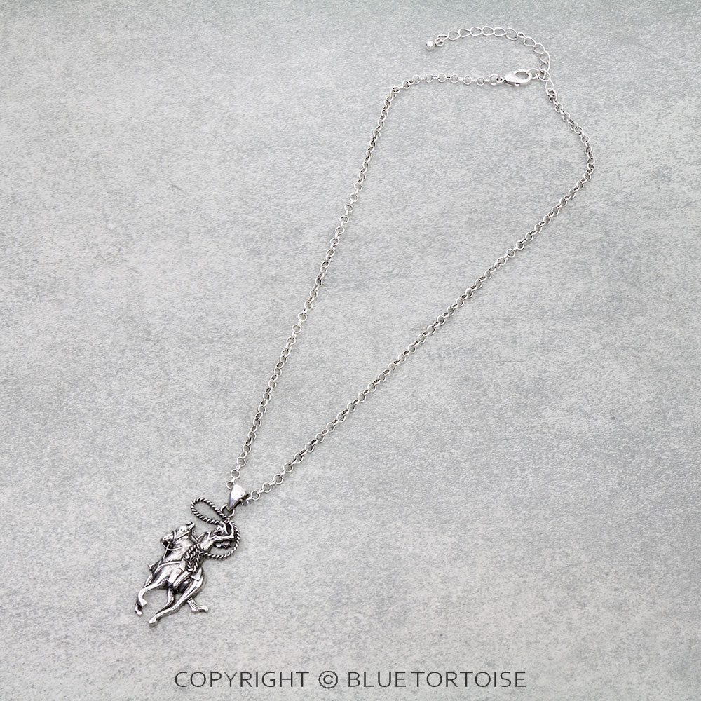 Western Rodeo Pendant Necklace