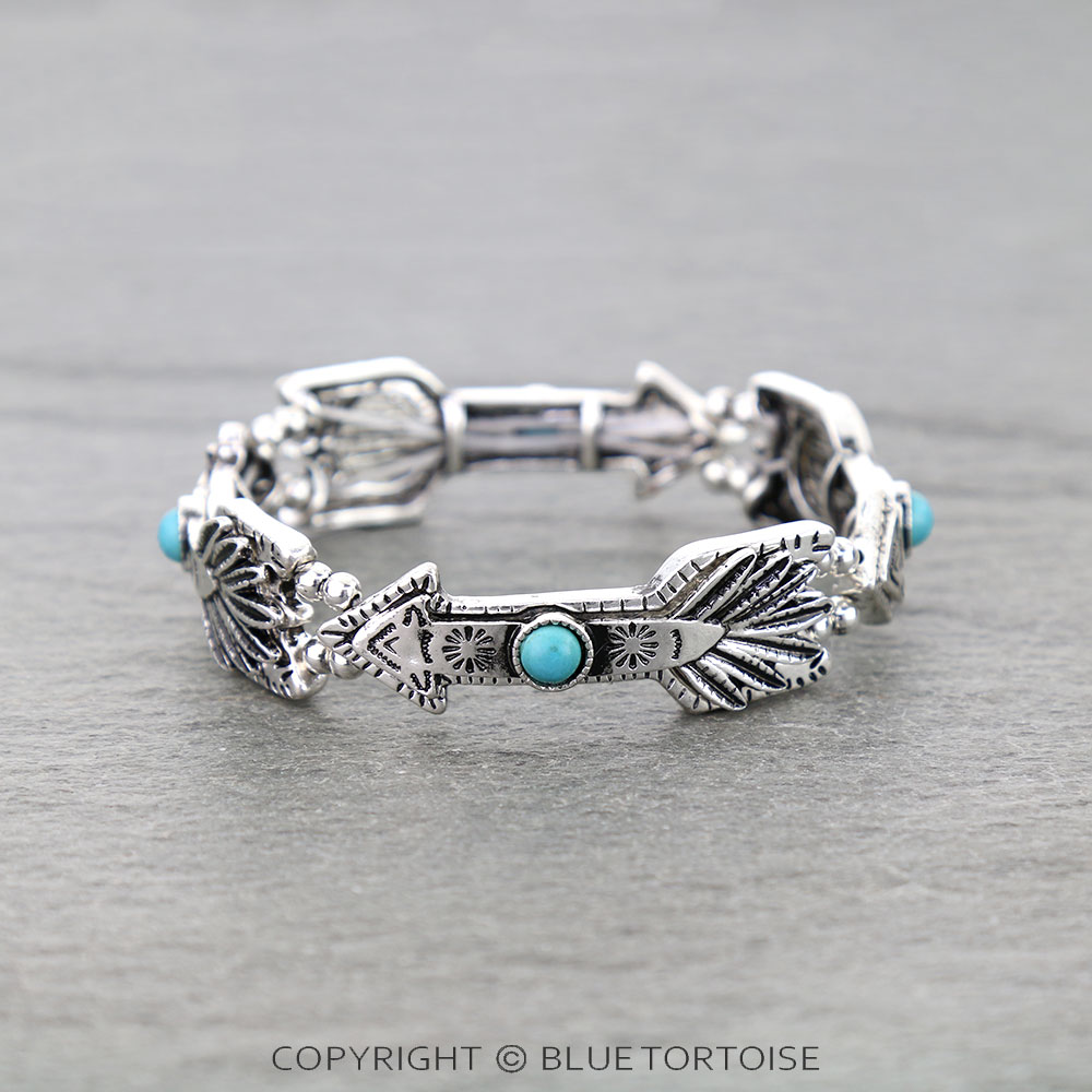 Western Arrow Stretch Bracelet