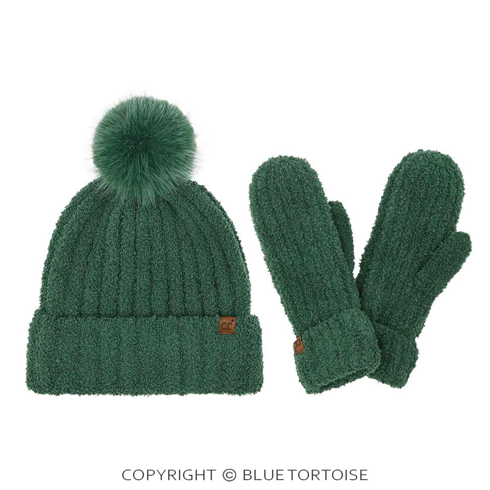 C.C Cozy Yarn Hat & Mitten Set