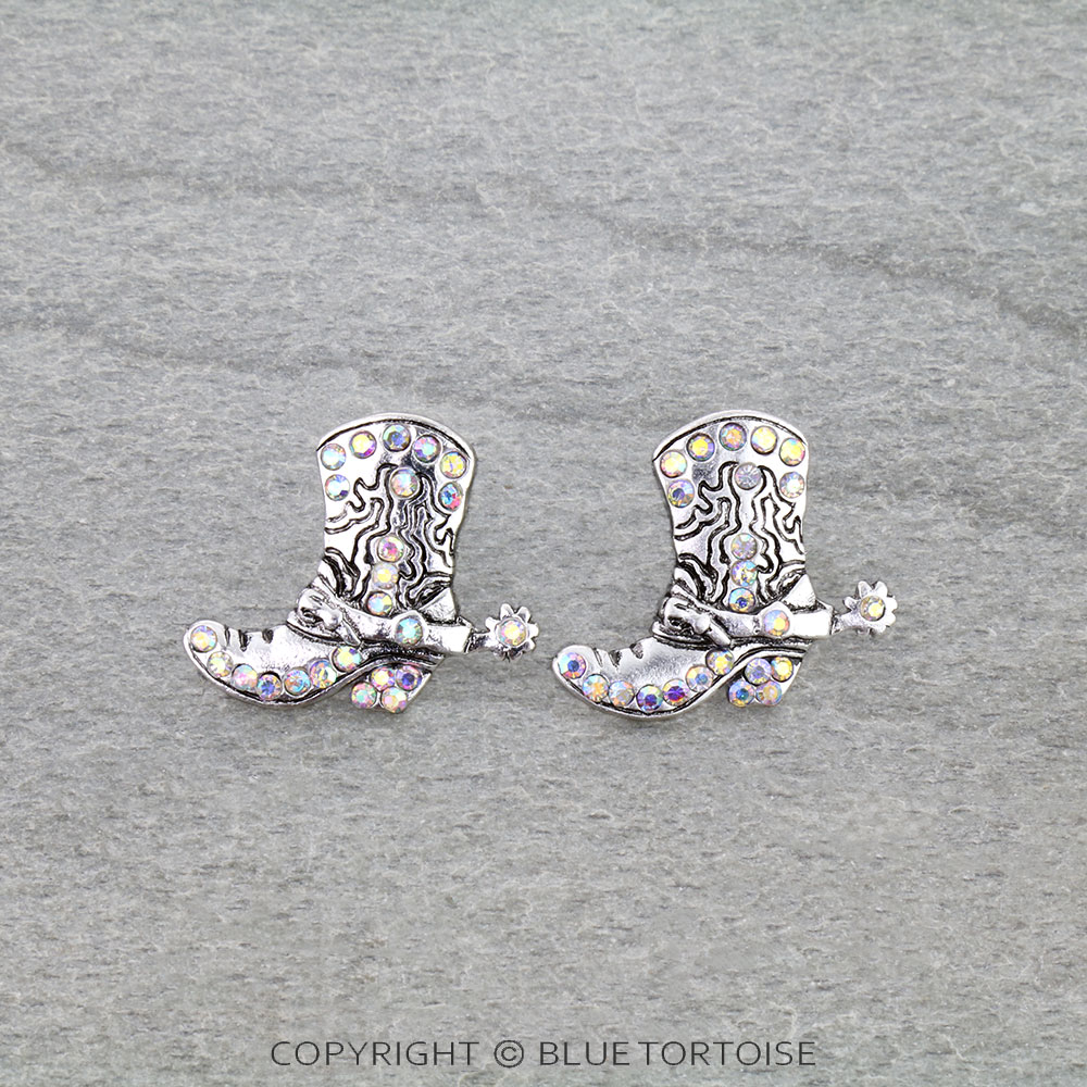 Western Boot Stud Earrings