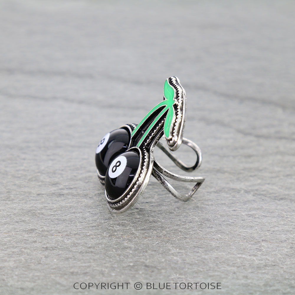 8 Ball Cherry Cuff Ring - Image 2