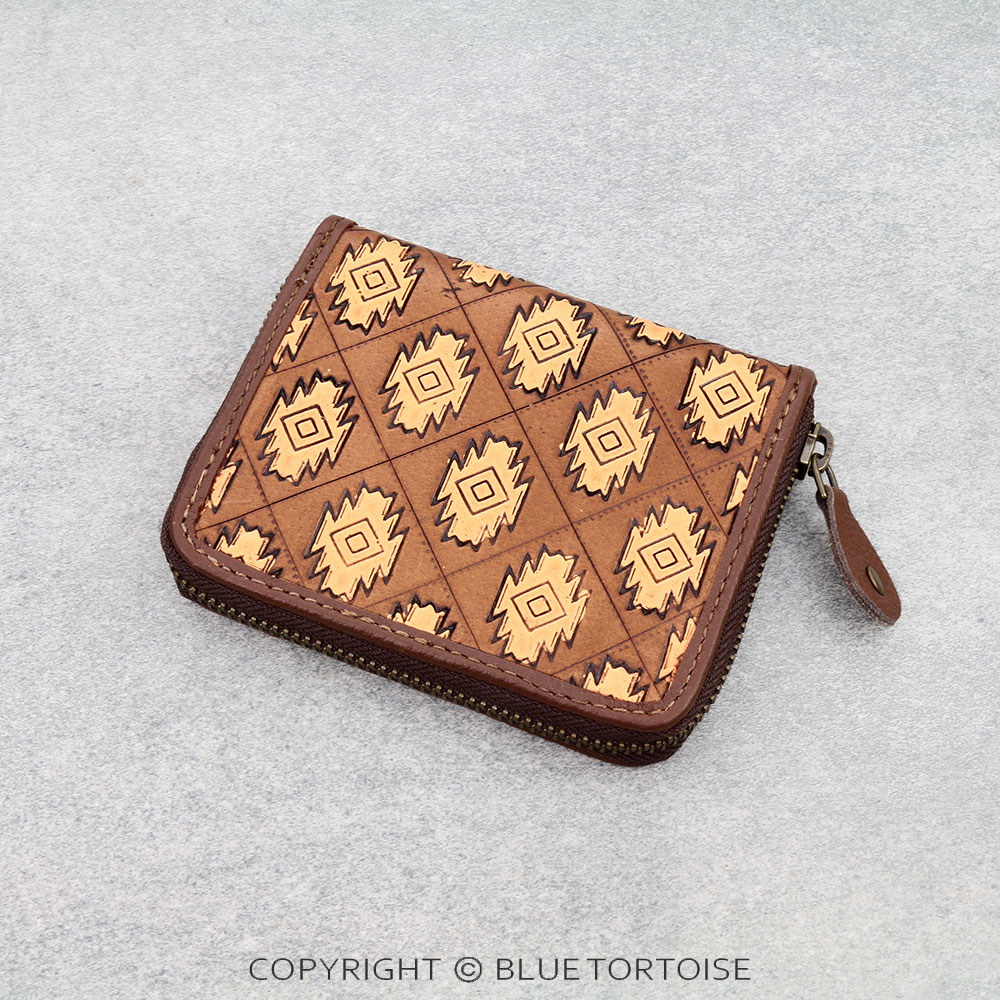 Western Genuine Leather Wallet - Aztec