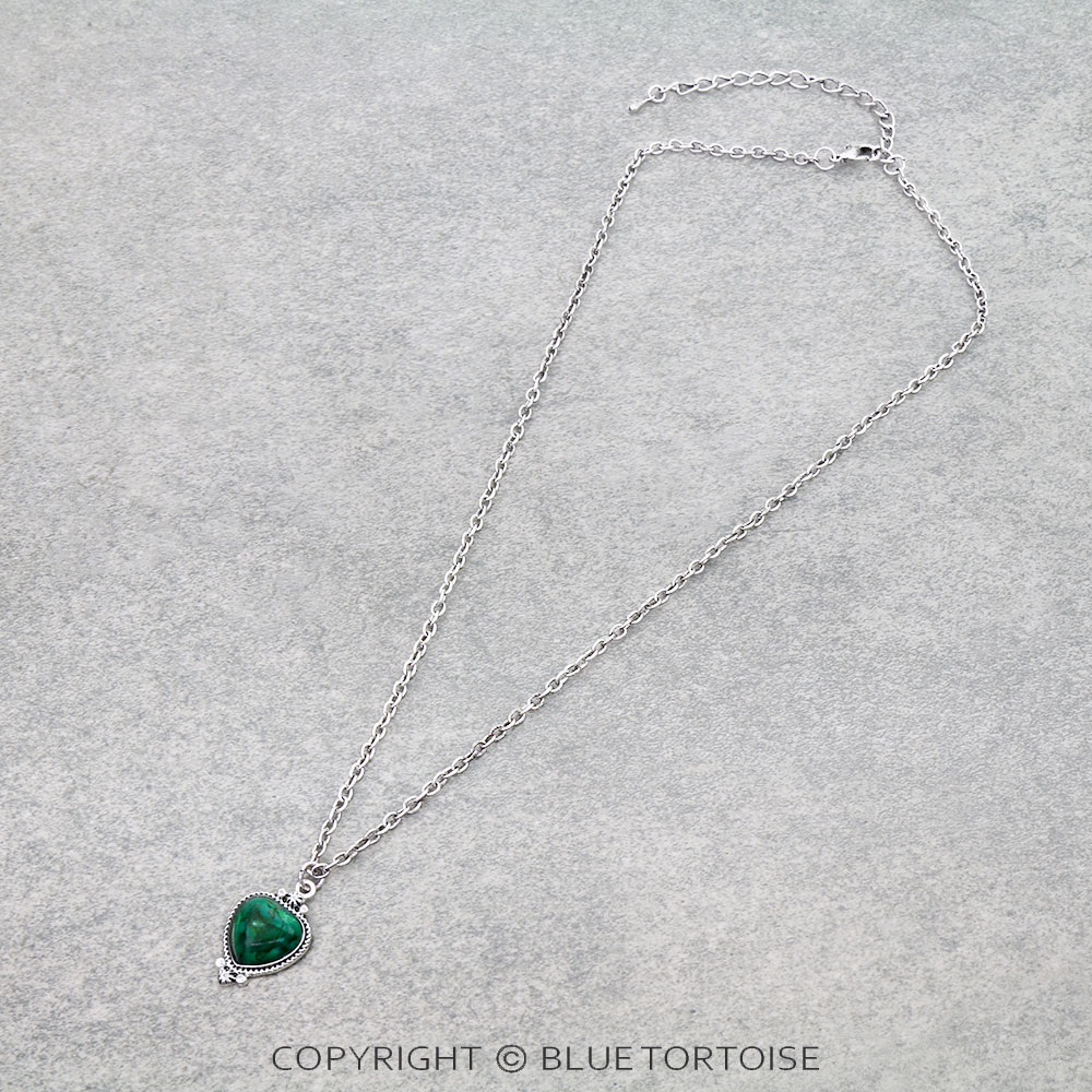 Heart Shape Imperial Stone Necklace