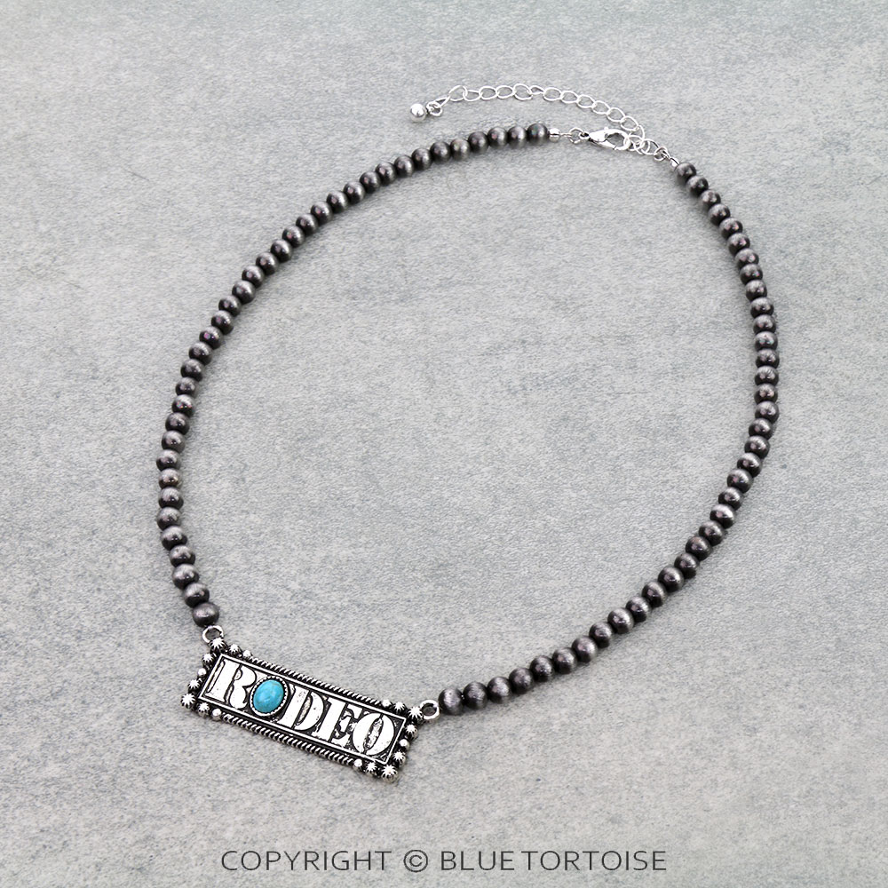 Western RODEO Bar Necklace