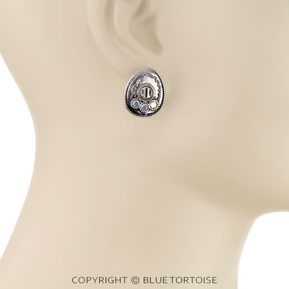 6 Pair Western Design Stud Earring Set - Image 2