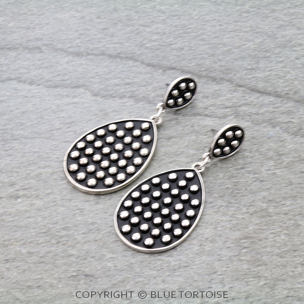 Western Bubble Teardrop Stud Earrings