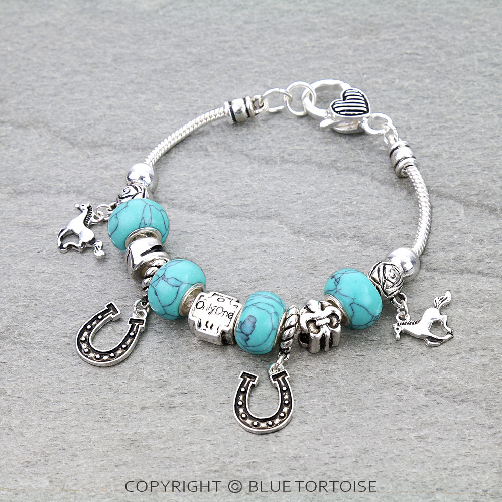 Western Rodeo Theme Link Bracelet