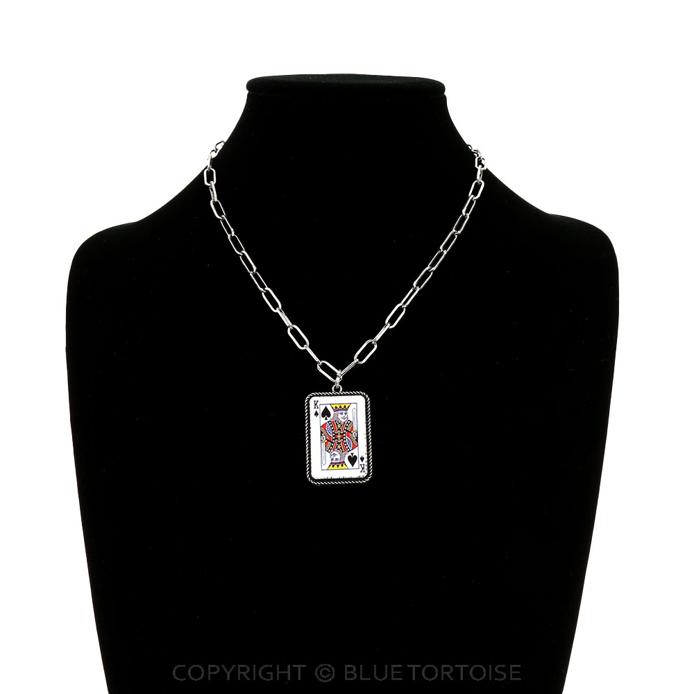 King of Spades Rectangle Necklace - Image 2