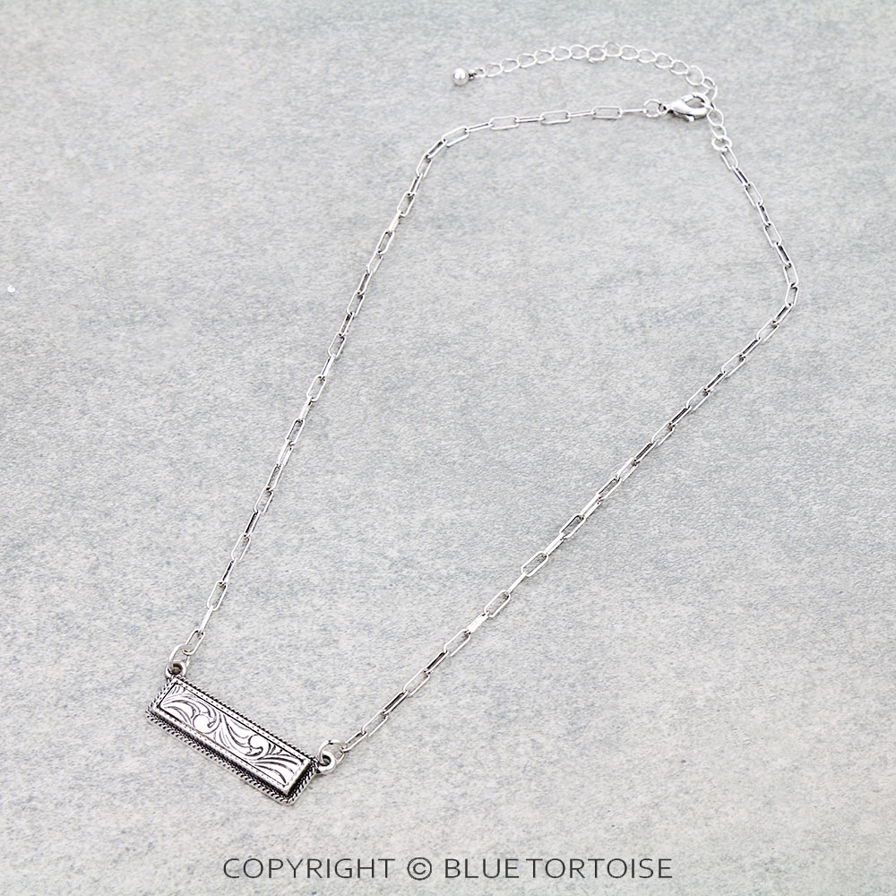 Western Dainty Bar Necklace