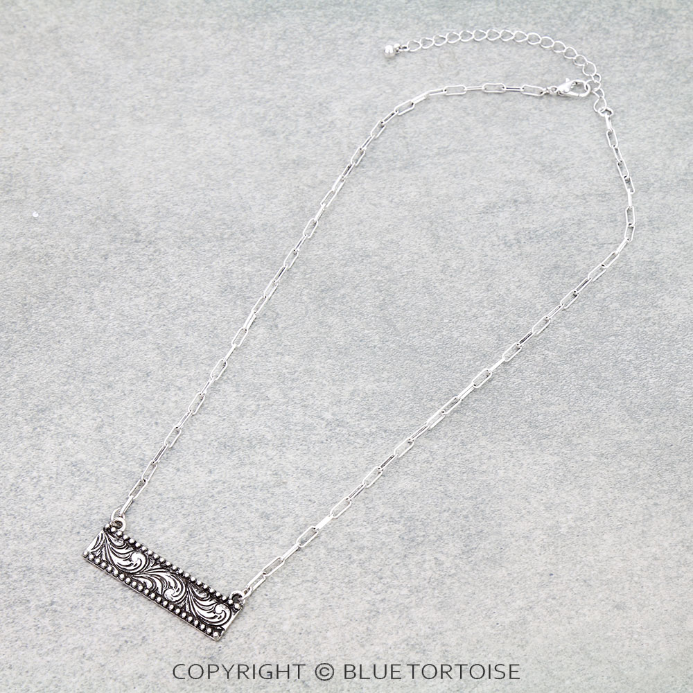 Western Dainty Bar Necklace