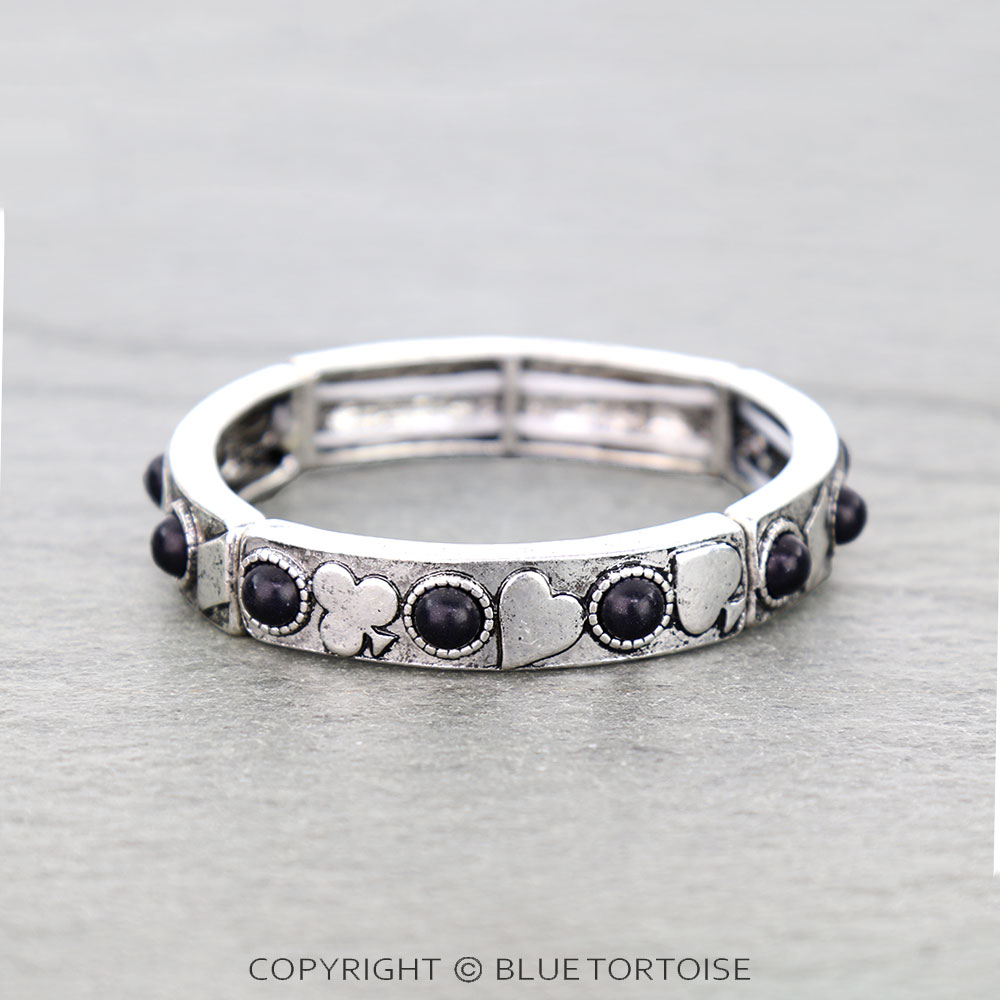 Card Theme Stone Stretch Bracelet