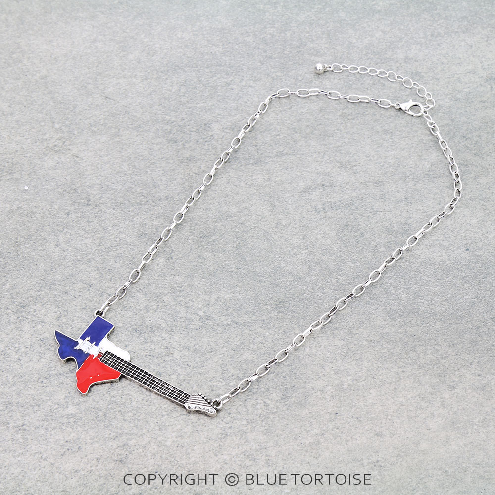 Western Texas Guitar Necklace