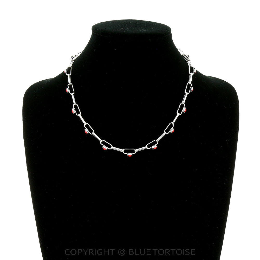 Western Soldered Stone Linked Chain Necklace - Image 2