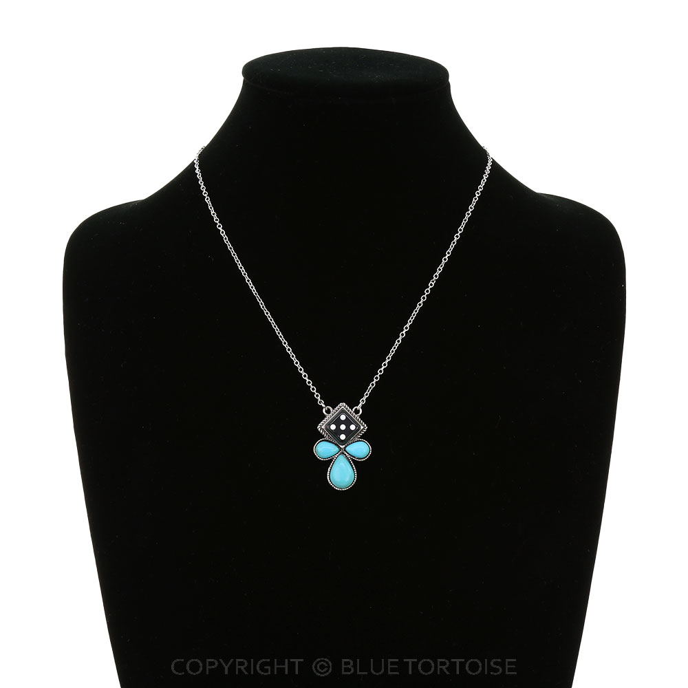 Western Dice Stone Necklace - Image 2