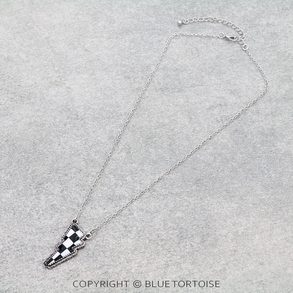 Western Checker Thunder Necklace