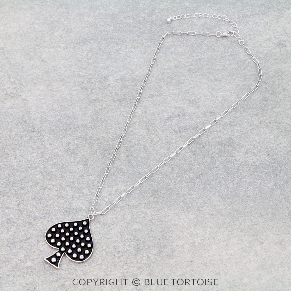 Western Ball TXR Spade Necklace