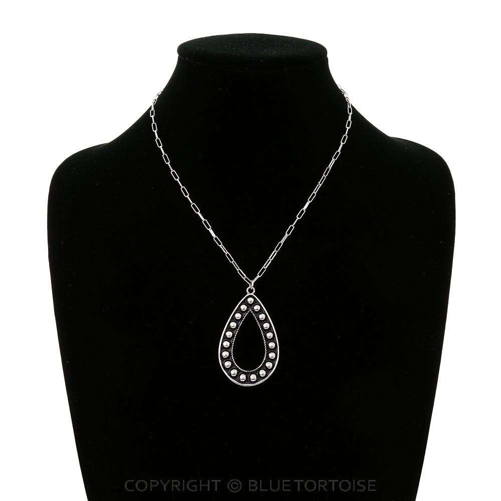 Western Ball TXR Teardrop Necklace - Image 2