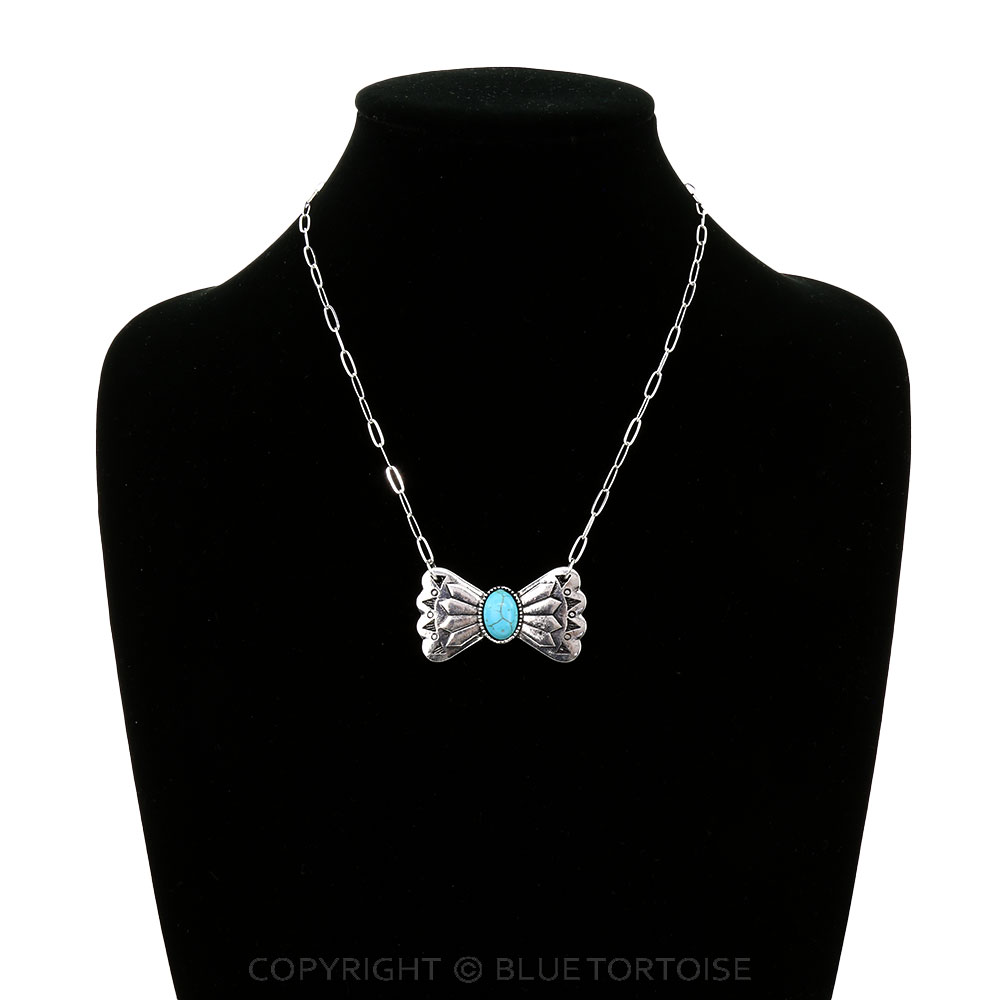 Western Style Bow Necklace - Image 2