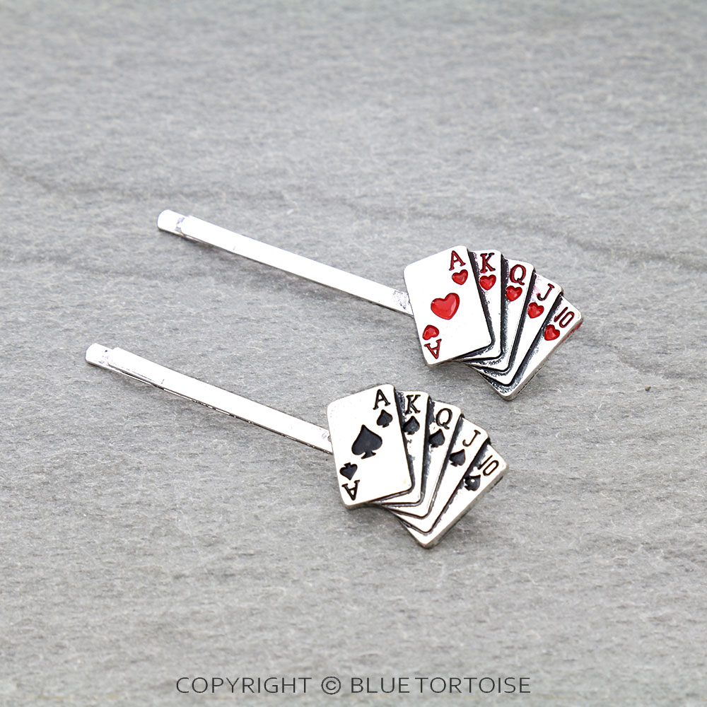 Royal Flush Bobby Pin Set of 2