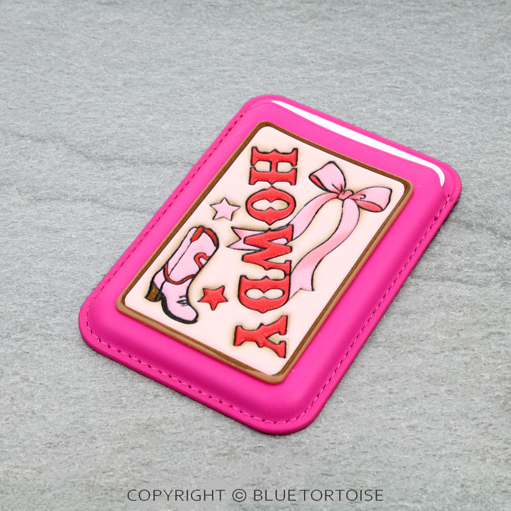 Western HOWDY Tooled Leather MagSafe Card Wallet