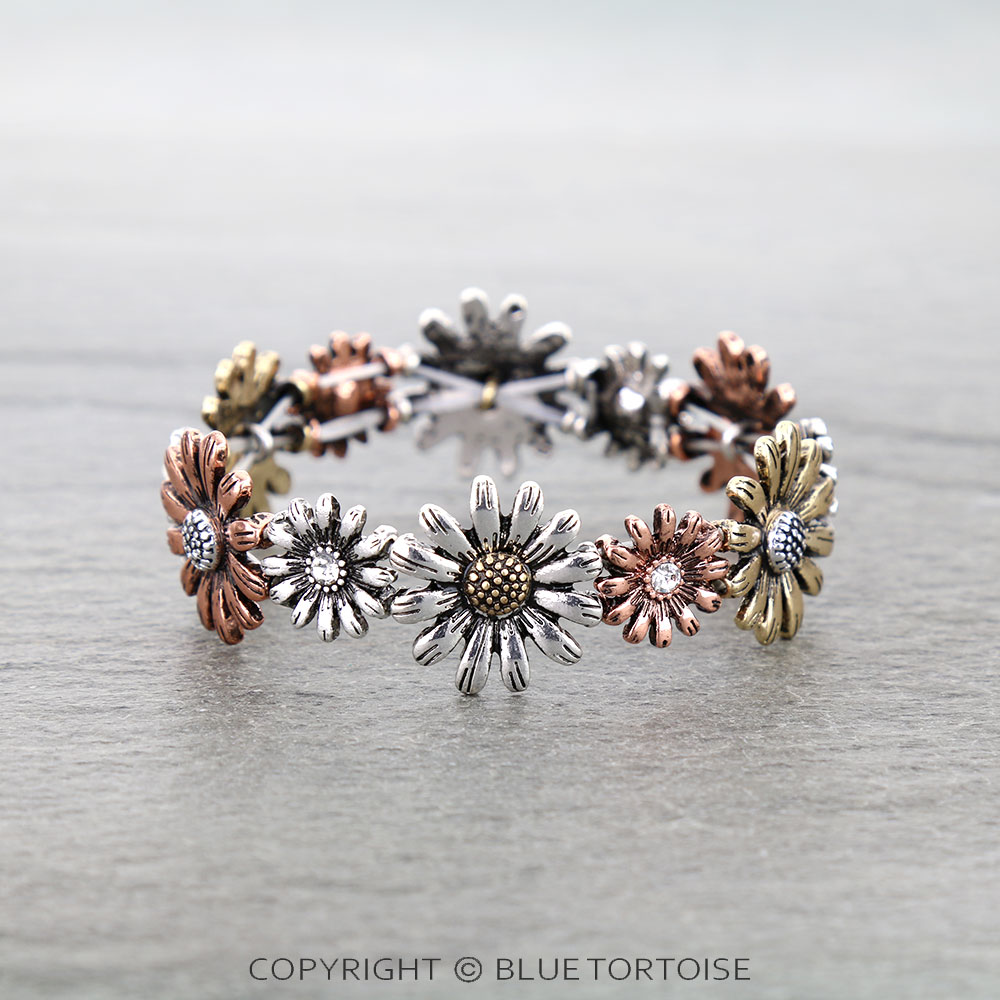 Western Flower Stretch Bracelet