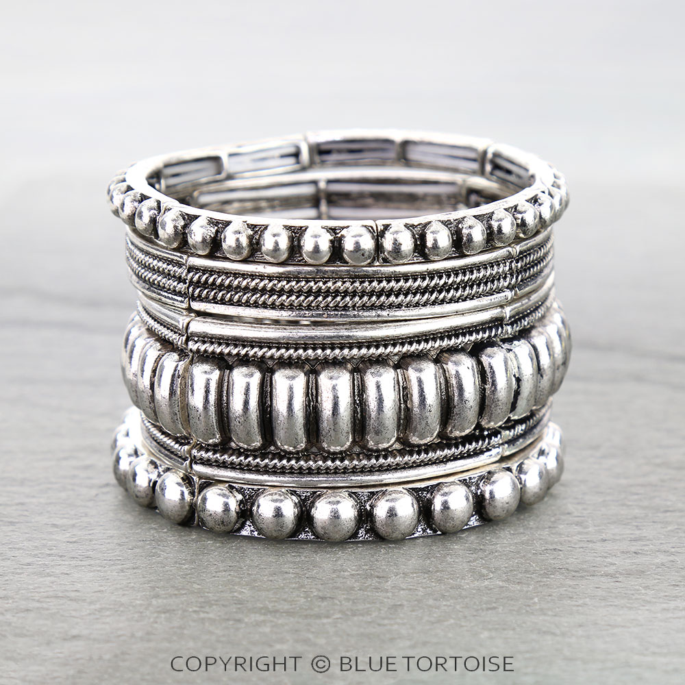Western Metal Bubble Stackable Bracelet