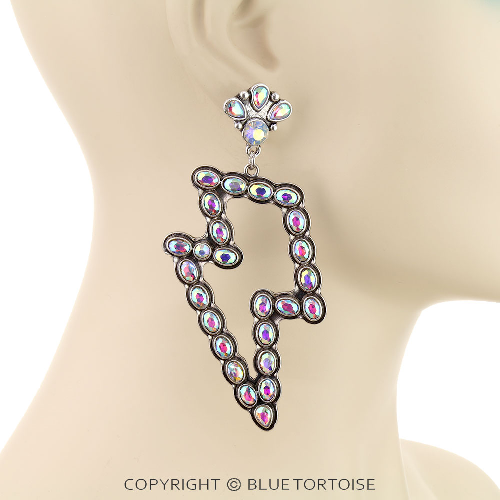 Western Thunder Stone Stud Earrings - Image 2